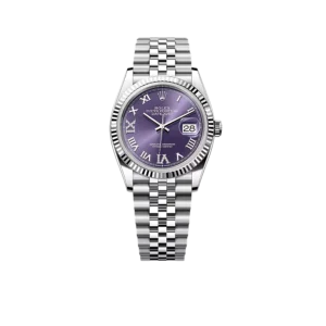 Rolex Datejust 36mm Steel and White Gold Purple “VI & IX” 126234